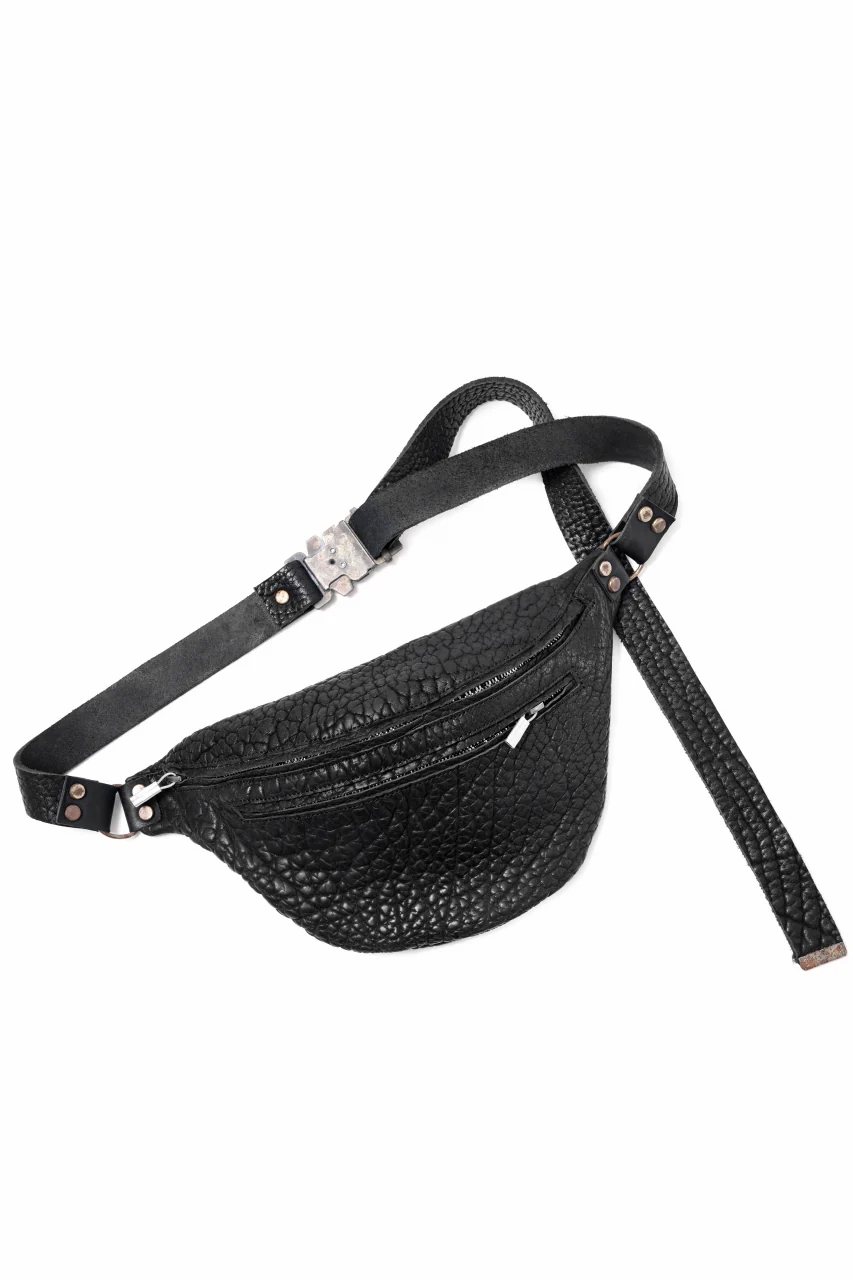 ierib WAIST SHOULDER BAG / Rough Bull (BLACK A) - Image 3