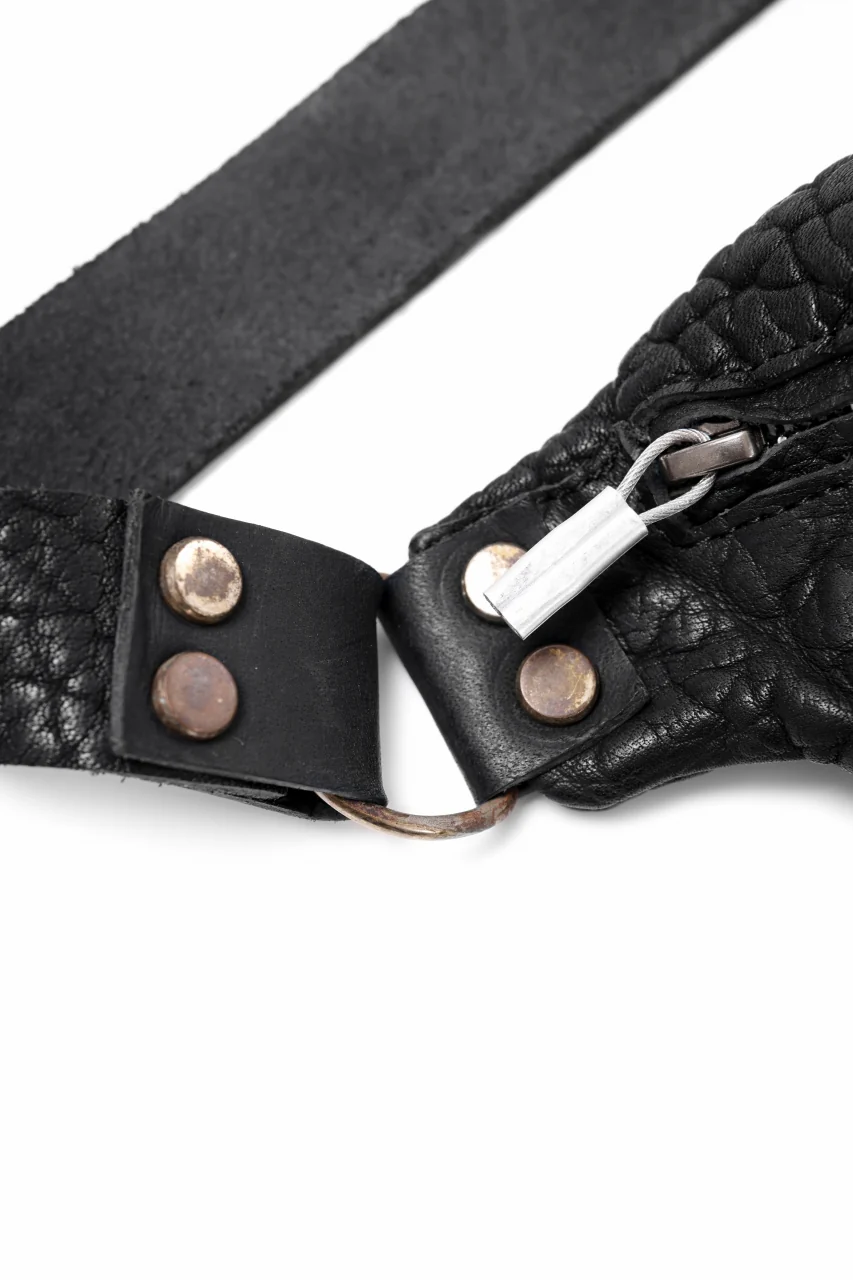 ierib WAIST SHOULDER BAG / Rough Bull (BLACK A) - Image 8