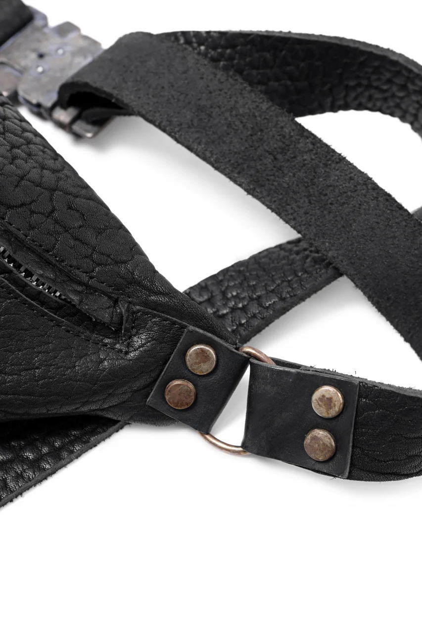 ierib WAIST SHOULDER BAG / Rough Bull (BLACK A) - Image 9