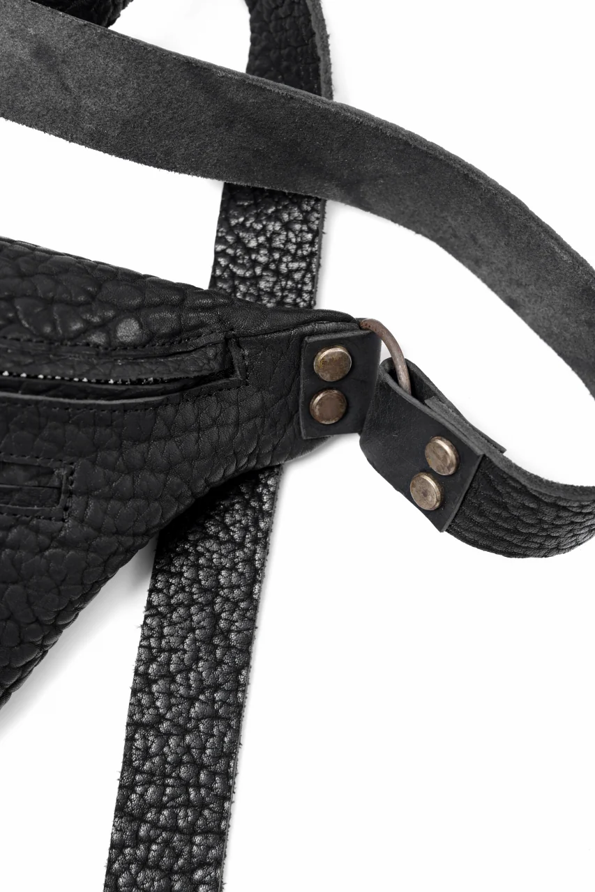 ierib WAIST SHOULDER BAG / Rough Bull (BLACK B) - Image 8