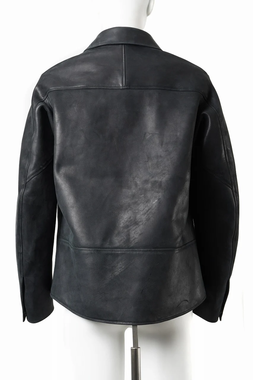 ierib x LOOM exclusive Lukas Jacket / Horse Nubuck Leather (BLACK) - Image 3