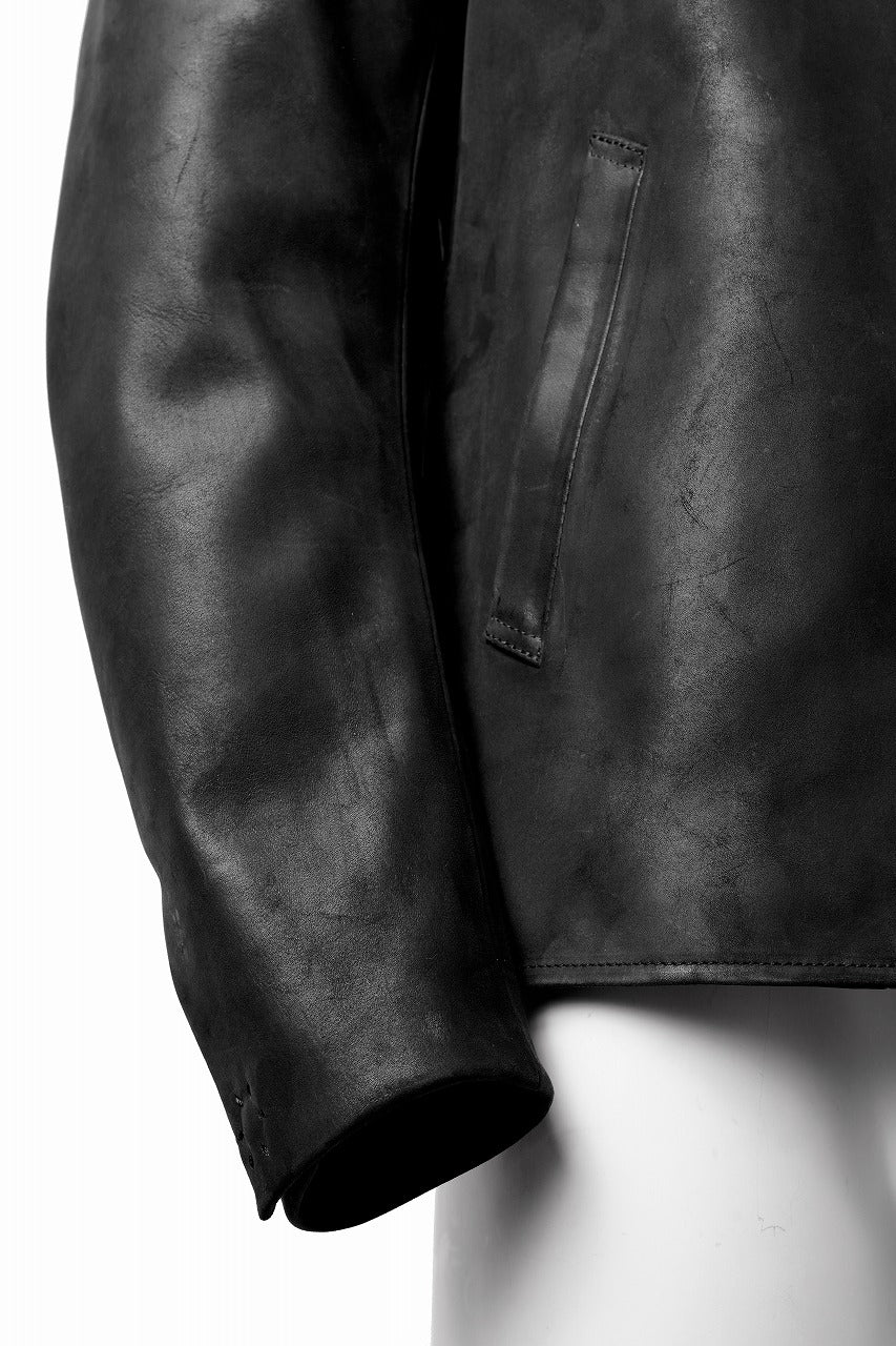 ierib x LOOM exclusive Lukas Jacket / Horse Nubuck Leather (BLACK) - Image 6