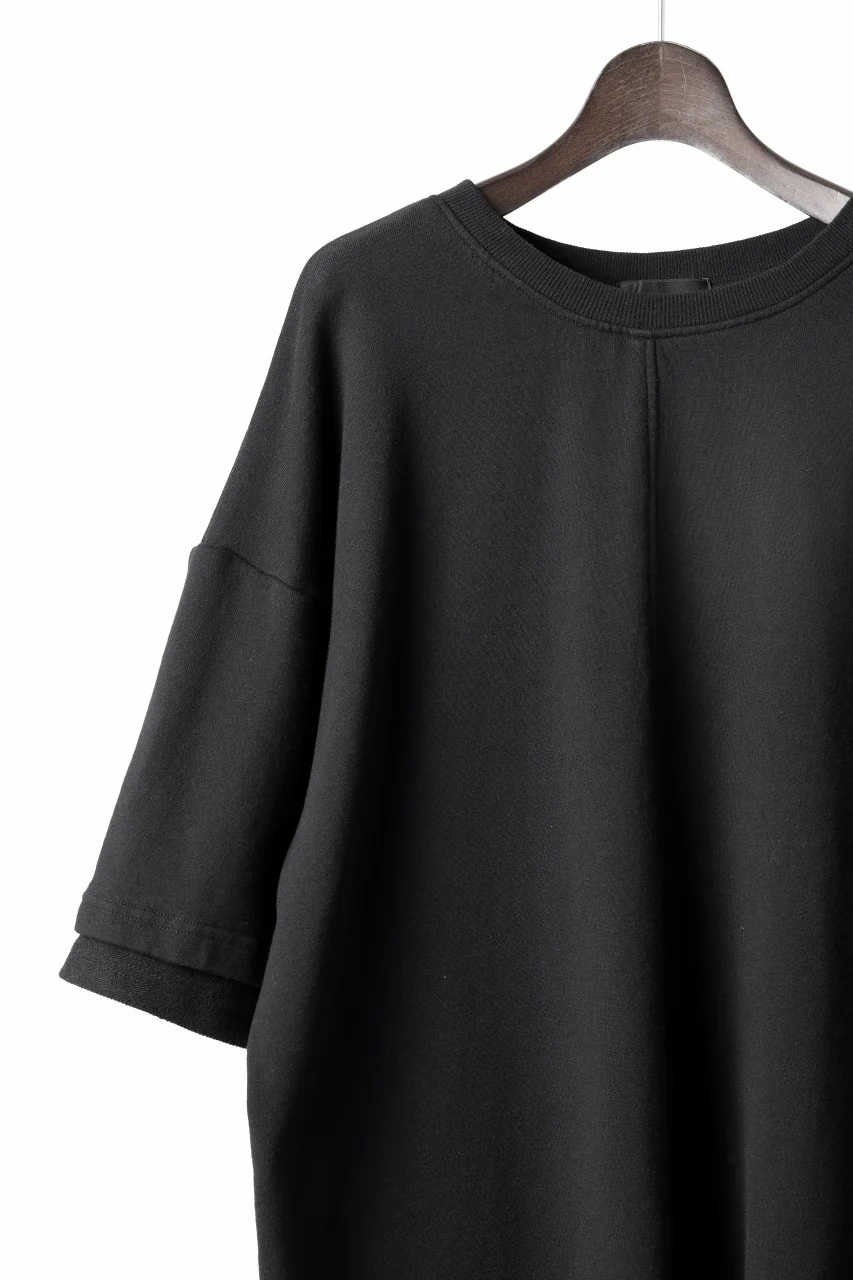 INDEPICT® × LOOM exclusive INVERSION TERRY LAYERED S/S TOP (BLACK) - Image 4