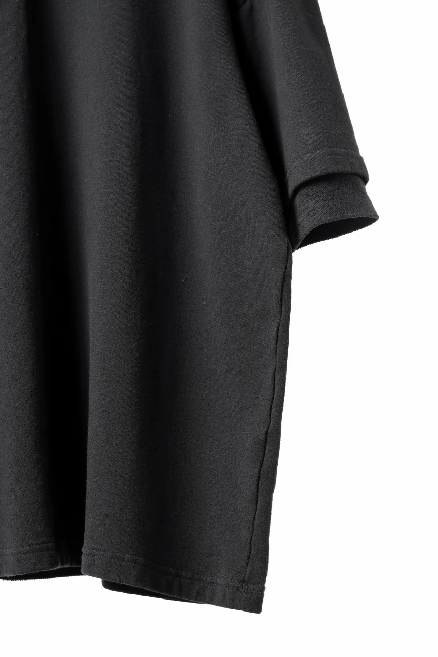 INDEPICT® × LOOM exclusive INVERSION TERRY LAYERED S/S TOP (BLACK) - Image 5