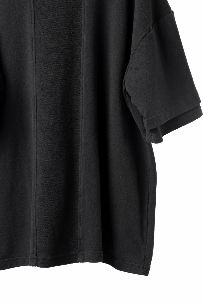 INDEPICT® × LOOM exclusive INVERSION TERRY LAYERED S/S TOP (BLACK) - Image 8