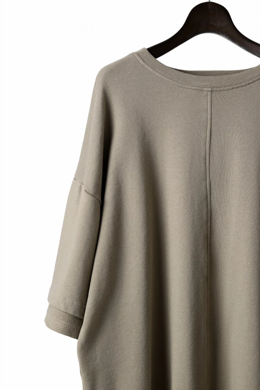 INDEPICT® × LOOM exclusive INVERSION TERRY LAYERED S/S TOP (MOON GREY) - Image 4