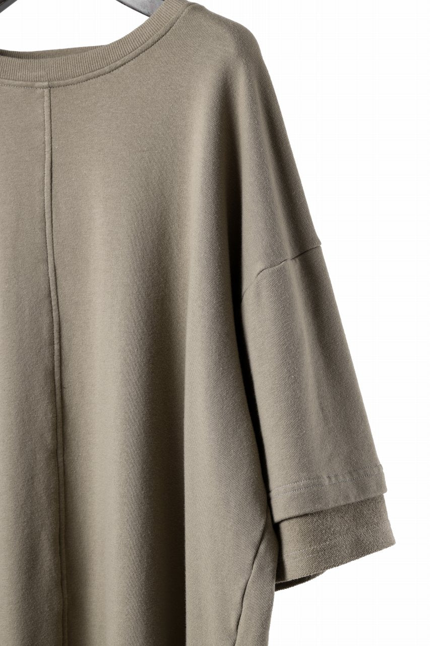 INDEPICT® × LOOM exclusive INVERSION TERRY LAYERED S/S TOP (MOON GREY) - Image 7