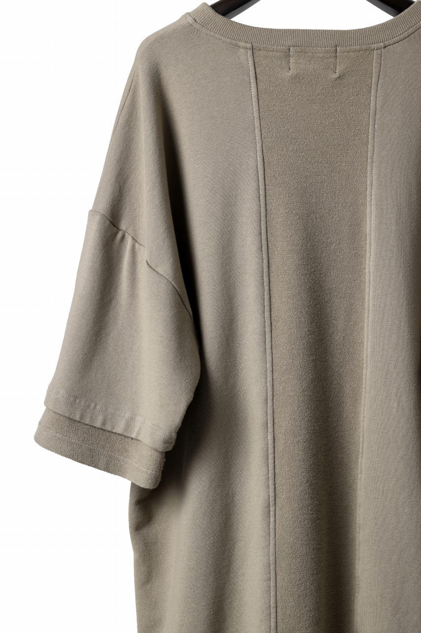 INDEPICT® × LOOM exclusive INVERSION TERRY LAYERED S/S TOP (MOON GREY) - Image 8
