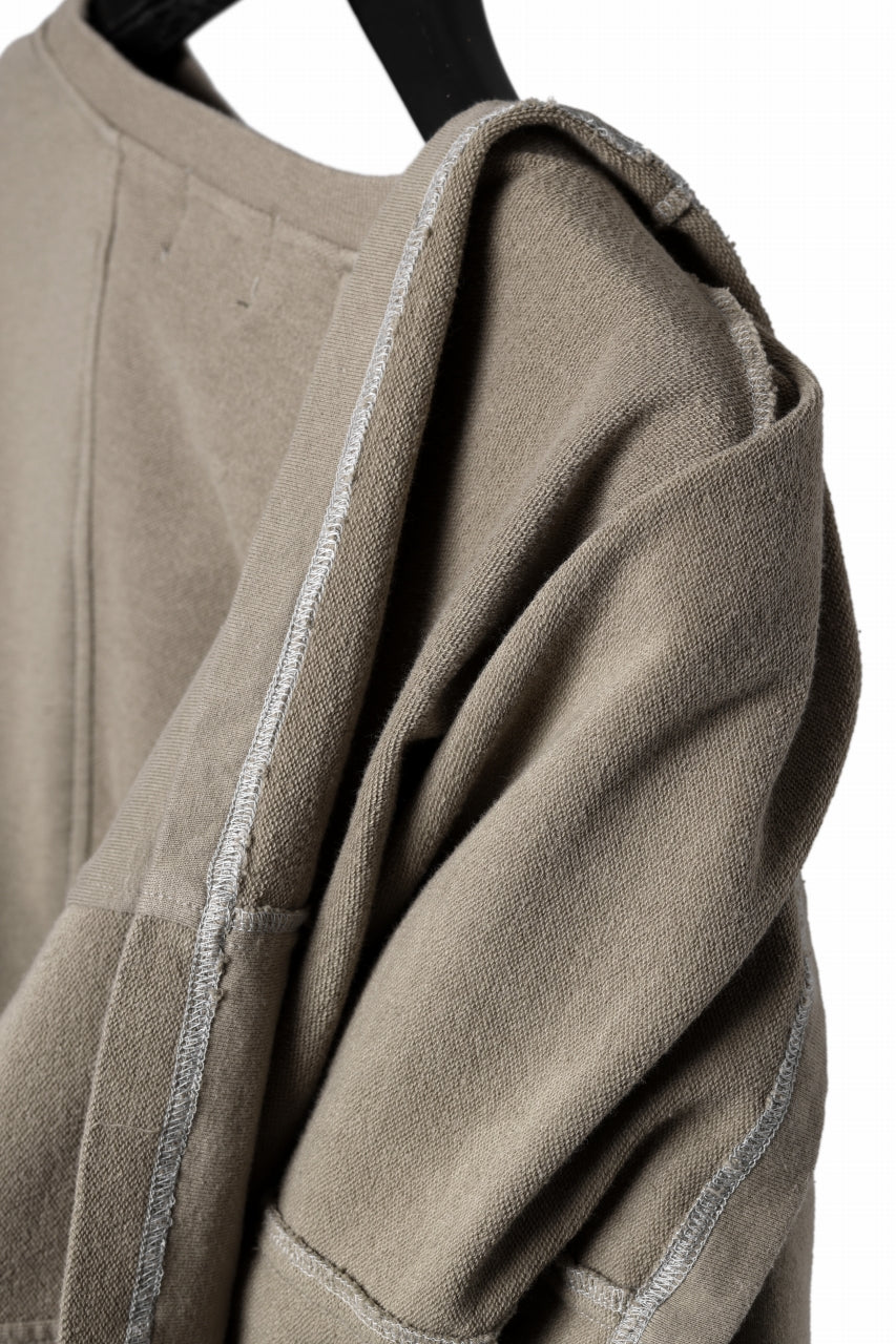 INDEPICT® × LOOM exclusive INVERSION TERRY LAYERED TOP (MOON GREY) - Image 11