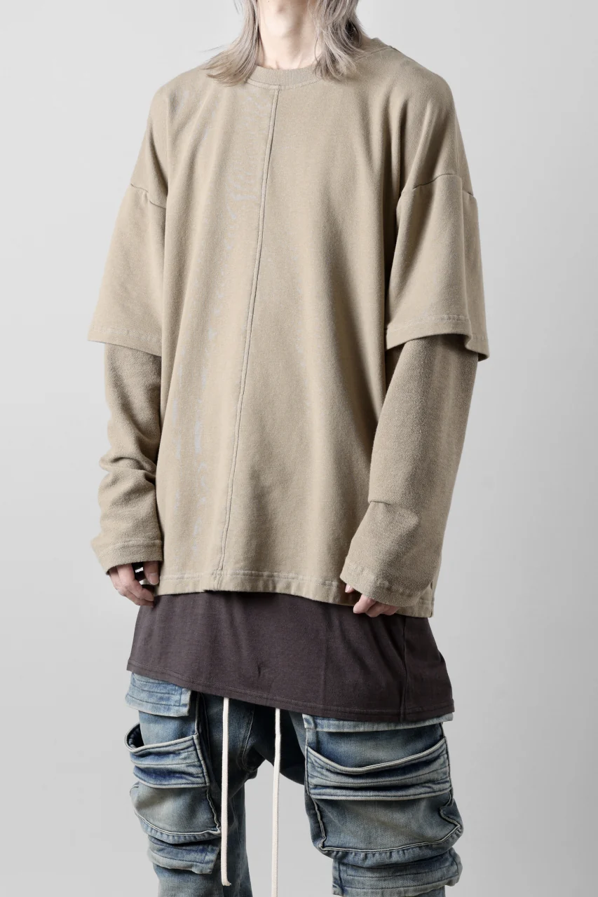 INDEPICT® × LOOM exclusive INVERSION TERRY LAYERED TOP (MOON GREY) - Image 12