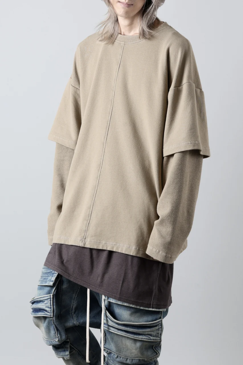 INDEPICT® × LOOM exclusive INVERSION TERRY LAYERED TOP (MOON GREY) - Image 14