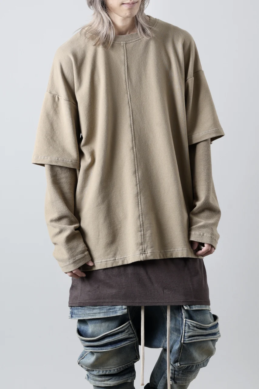 INDEPICT® × LOOM exclusive INVERSION TERRY LAYERED TOP (MOON GREY) - Image 16