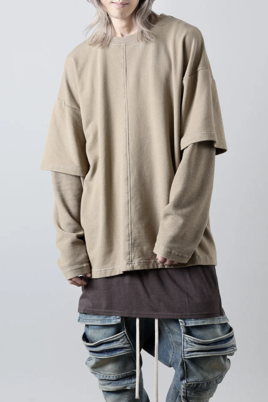 INDEPICT® × LOOM exclusive INVERSION TERRY LAYERED TOP (MOON GREY) - Image 17