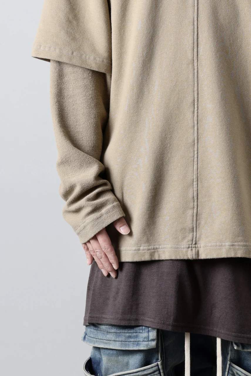 INDEPICT® × LOOM exclusive INVERSION TERRY LAYERED TOP (MOON GREY) - Image 24