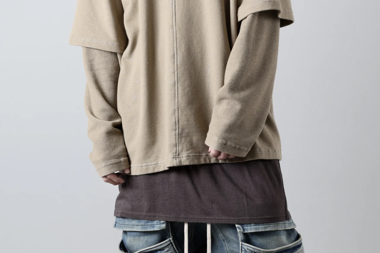 INDEPICT® × LOOM exclusive INVERSION TERRY LAYERED TOP (MOON GREY) - Image 29