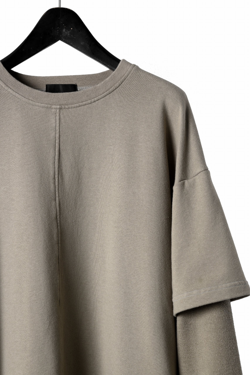 INDEPICT® × LOOM exclusive INVERSION TERRY LAYERED TOP (MOON GREY) - Image 5