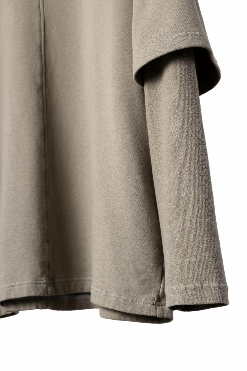 INDEPICT® × LOOM exclusive INVERSION TERRY LAYERED TOP (MOON GREY) - Image 6