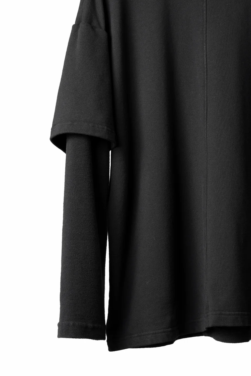 INDEPICT® × LOOM exclusive INVERSION TERRY LAYERED TOP (BLACK) - Image 10