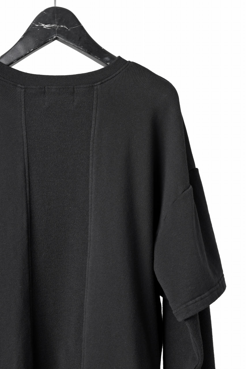 INDEPICT® × LOOM exclusive INVERSION TERRY LAYERED TOP (BLACK) - Image 12