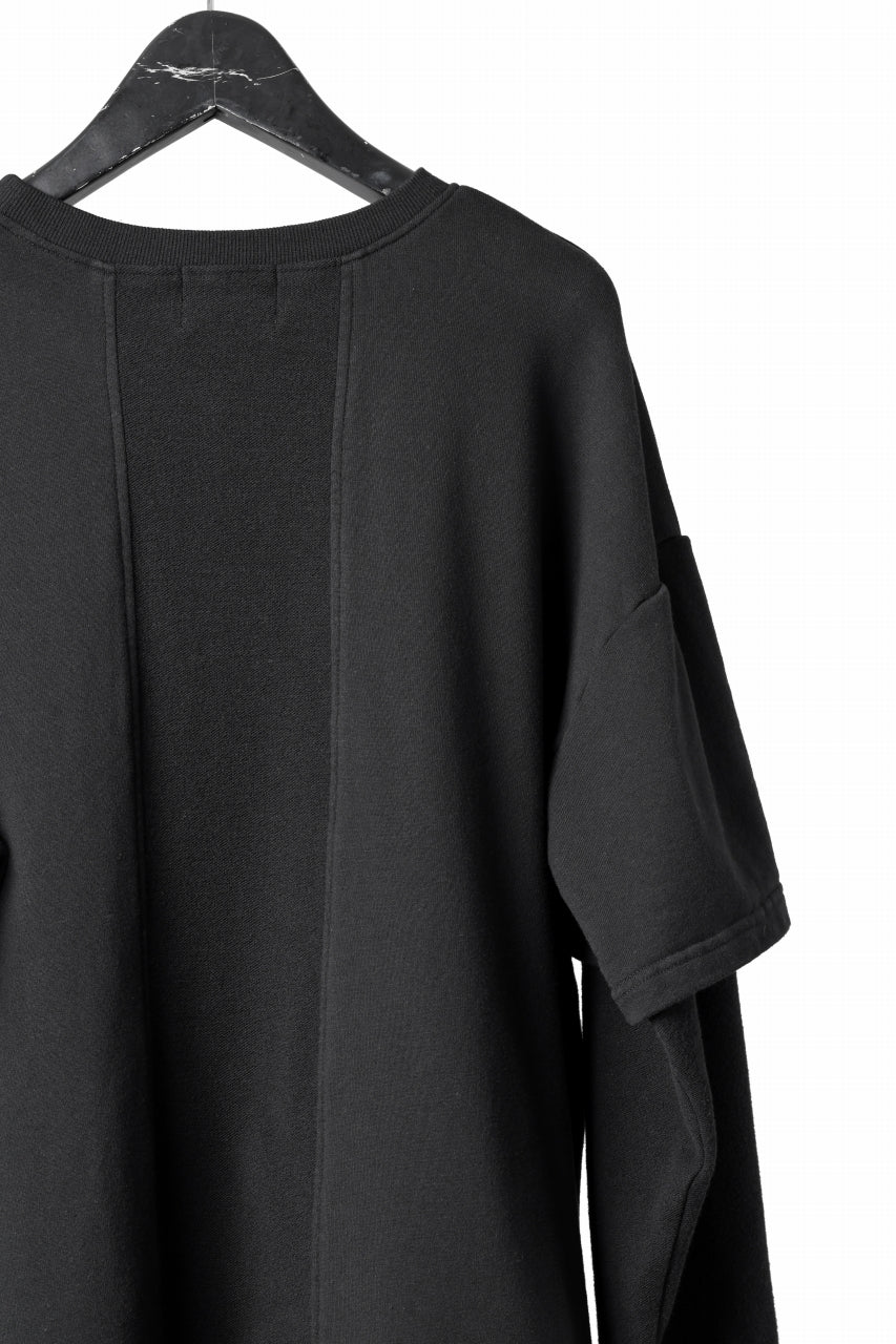 INDEPICT® × LOOM exclusive INVERSION TERRY LAYERED TOP (BLACK) - Image 13