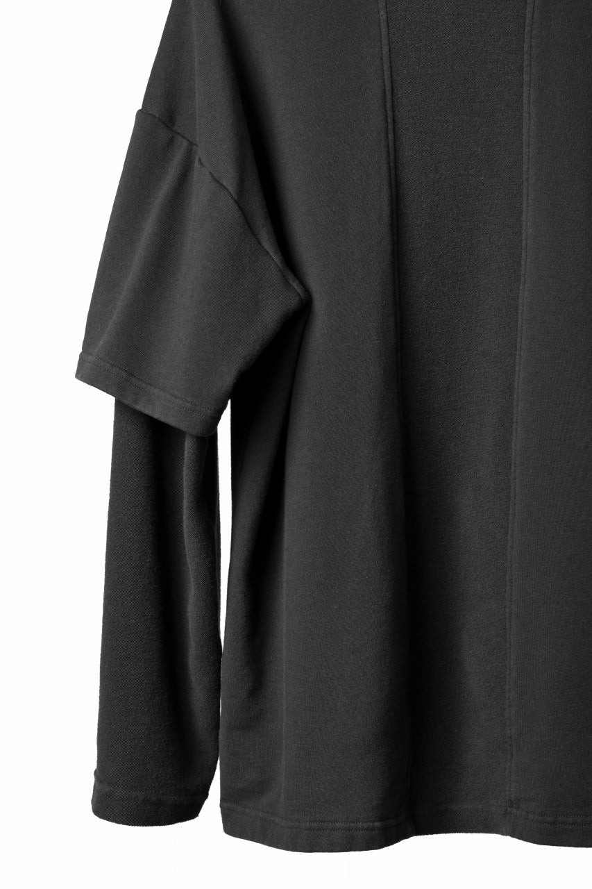 INDEPICT® × LOOM exclusive INVERSION TERRY LAYERED TOP (BLACK) - Image 15