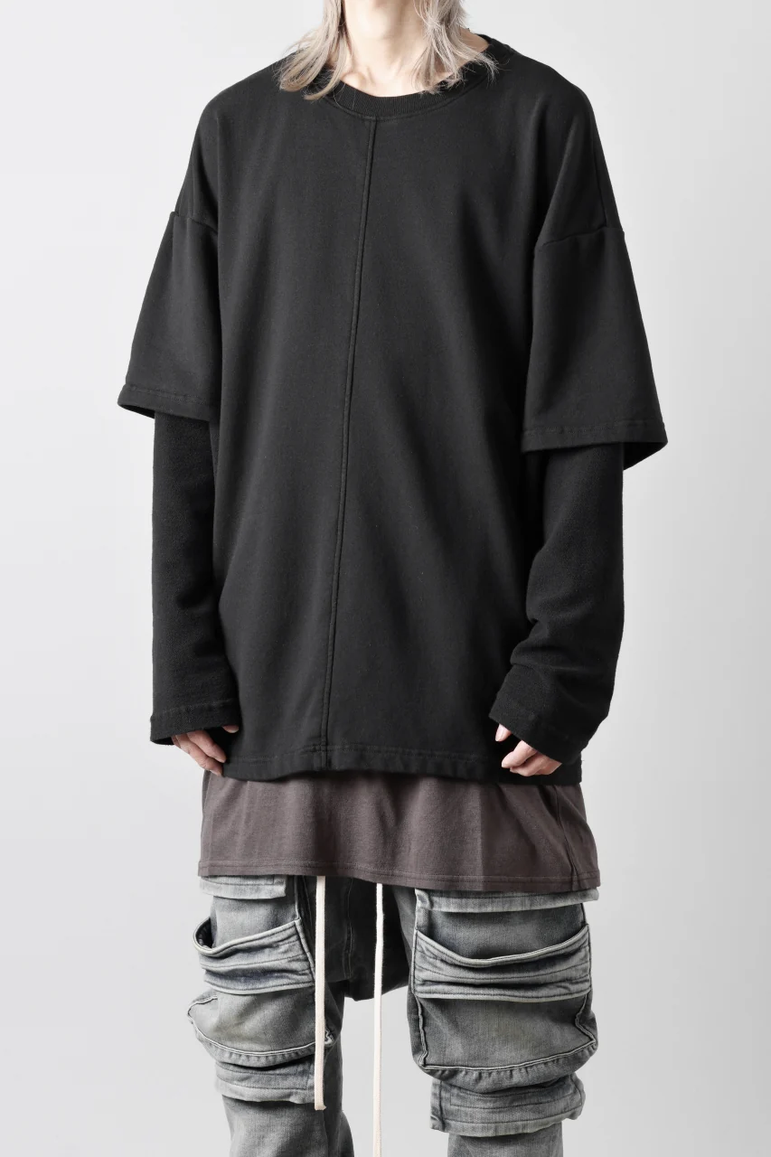 INDEPICT® × LOOM exclusive INVERSION TERRY LAYERED TOP (BLACK) - Image 17