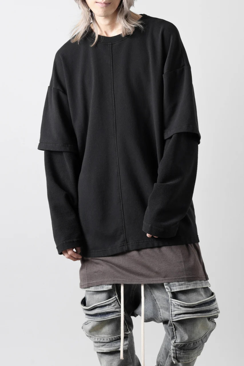 INDEPICT® × LOOM exclusive INVERSION TERRY LAYERED TOP (BLACK) - Image 19