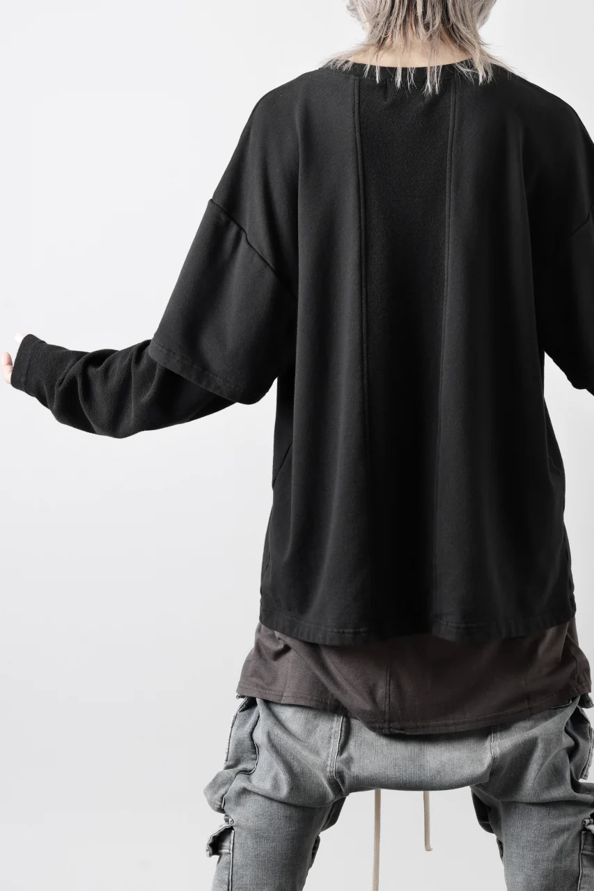 INDEPICT® × LOOM exclusive INVERSION TERRY LAYERED TOP (BLACK) - Image 23