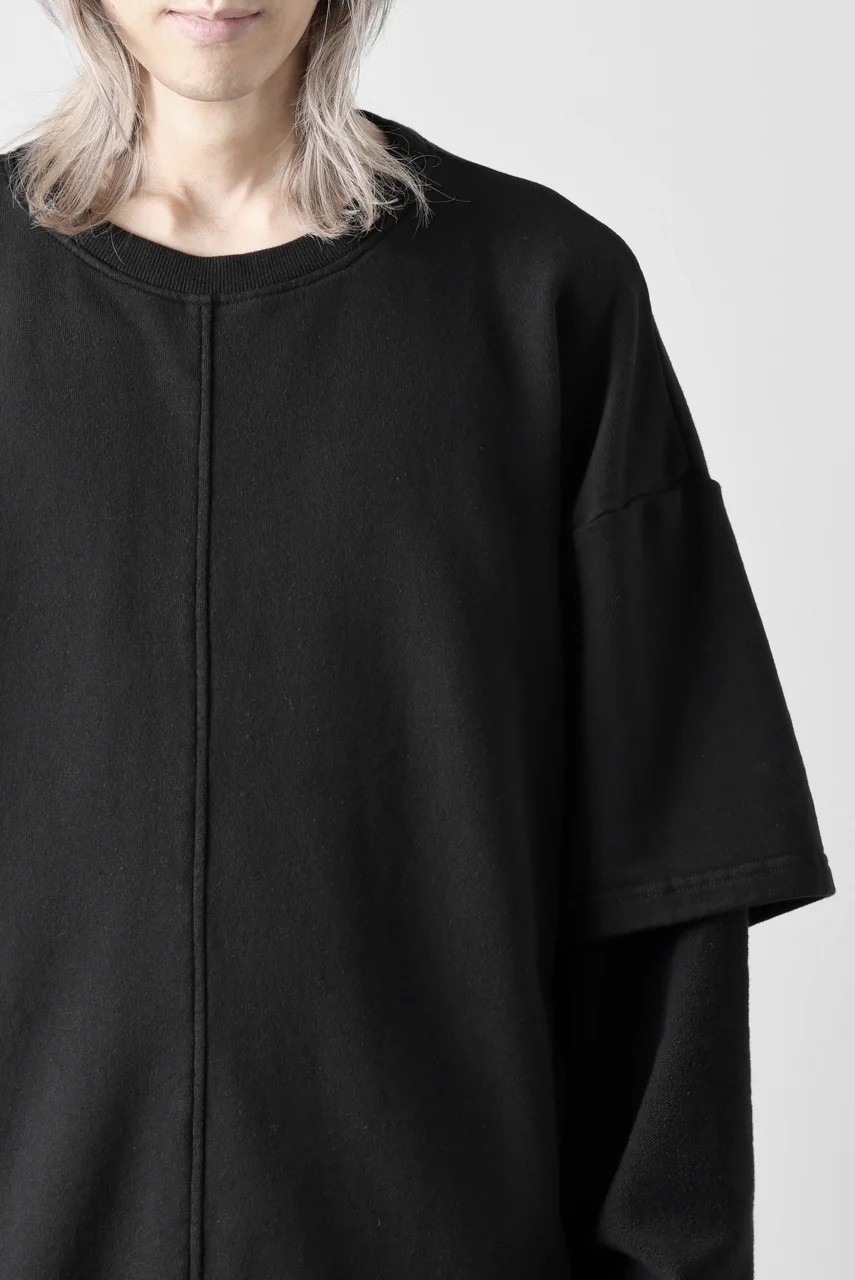 INDEPICT® × LOOM exclusive INVERSION TERRY LAYERED TOP (BLACK) - Image 24