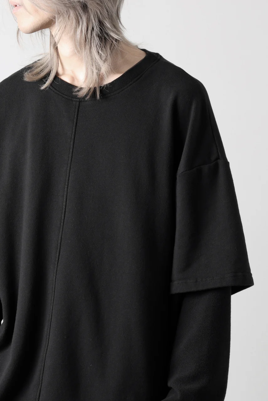 INDEPICT® × LOOM exclusive INVERSION TERRY LAYERED TOP (BLACK) - Image 27