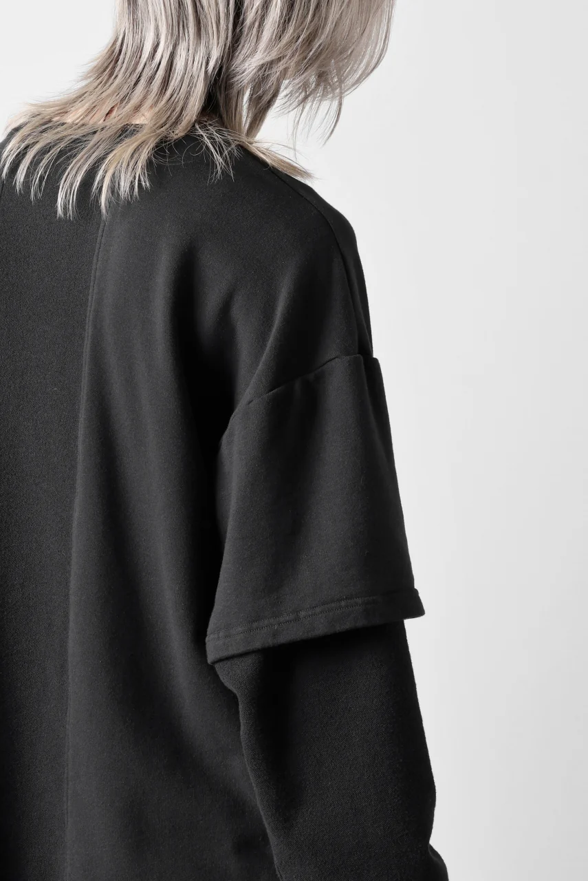 INDEPICT® × LOOM exclusive INVERSION TERRY LAYERED TOP (BLACK) - Image 32