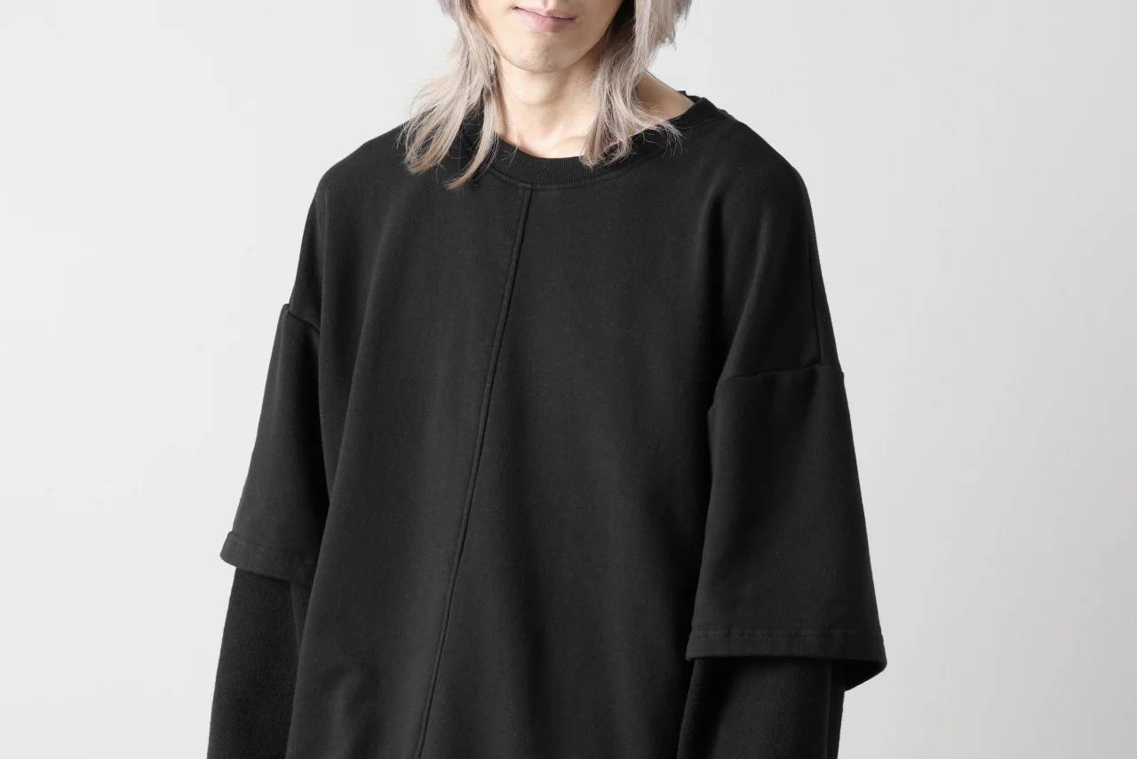 INDEPICT® × LOOM exclusive INVERSION TERRY LAYERED TOP (BLACK) - Image 34