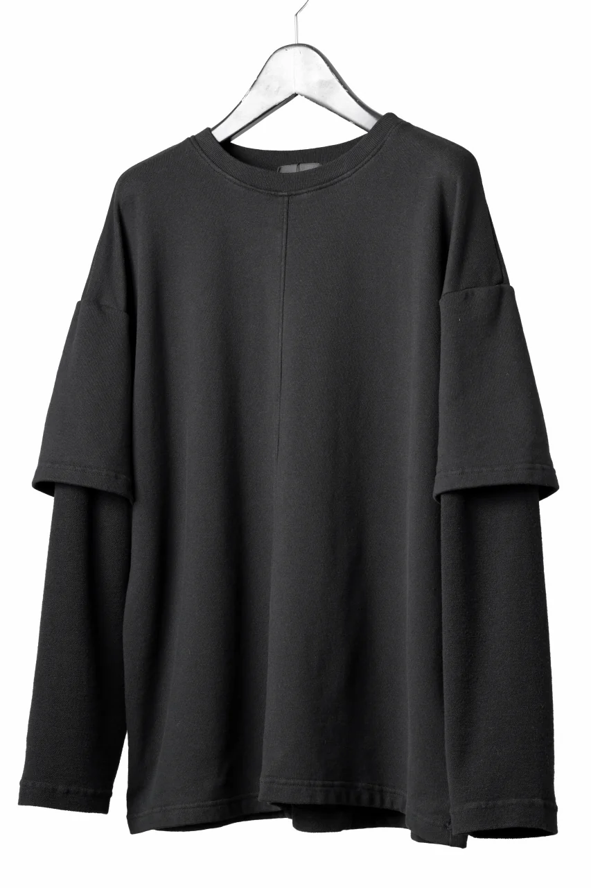 INDEPICT® × LOOM exclusive INVERSION TERRY LAYERED TOP (BLACK) - Image 5