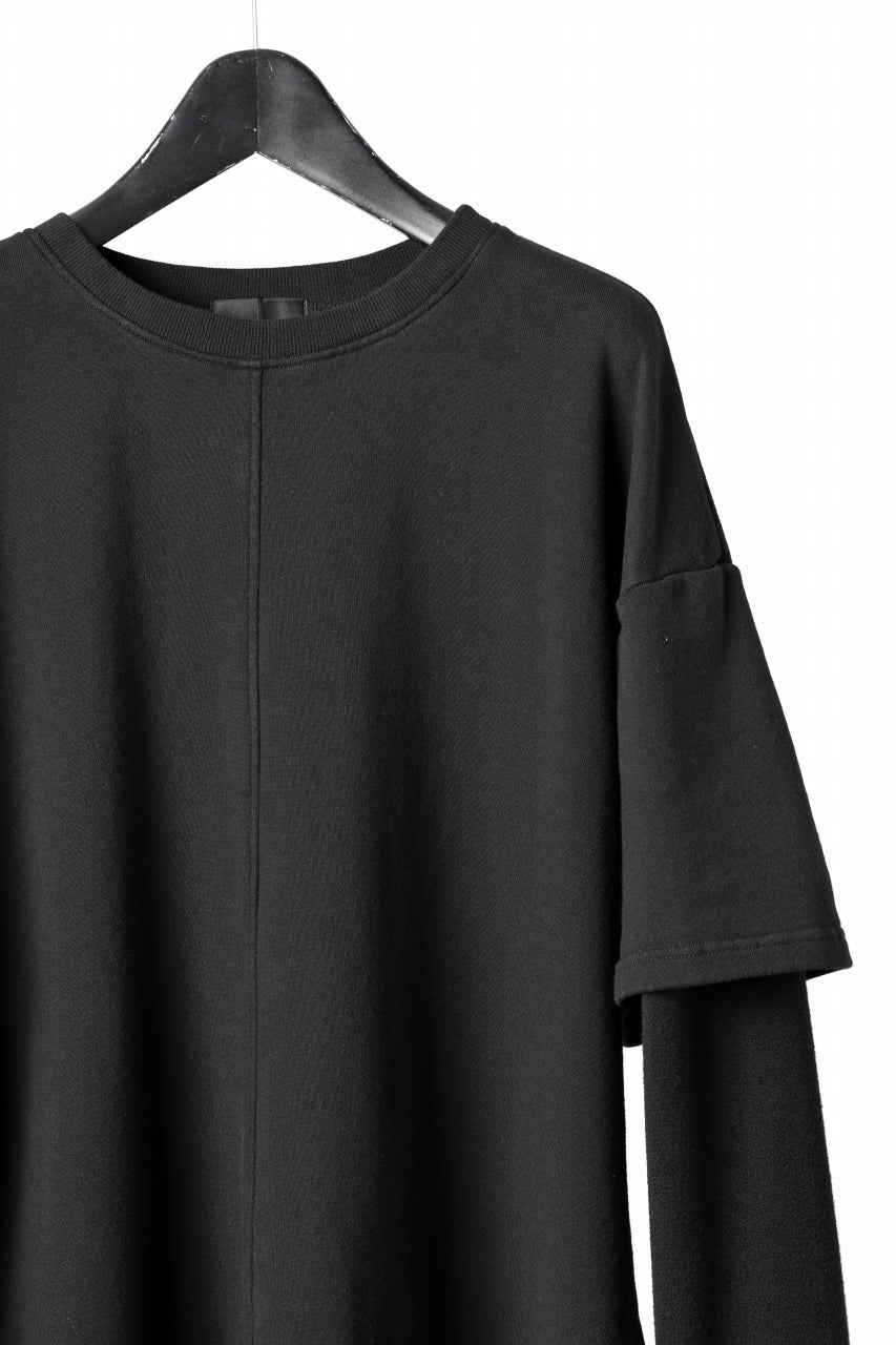 INDEPICT® × LOOM exclusive INVERSION TERRY LAYERED TOP (BLACK) - Image 7