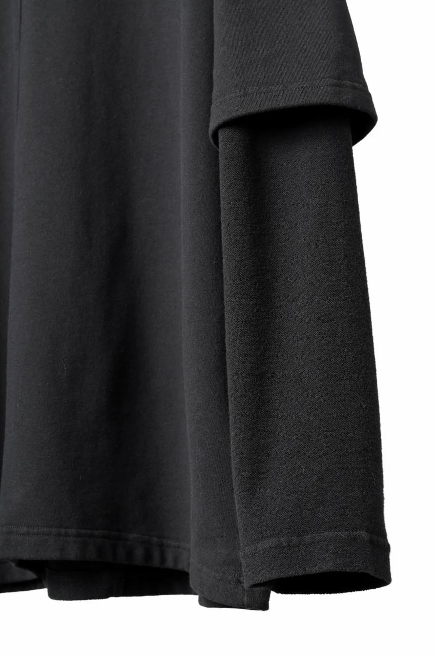 INDEPICT® × LOOM exclusive INVERSION TERRY LAYERED TOP (BLACK) - Image 8
