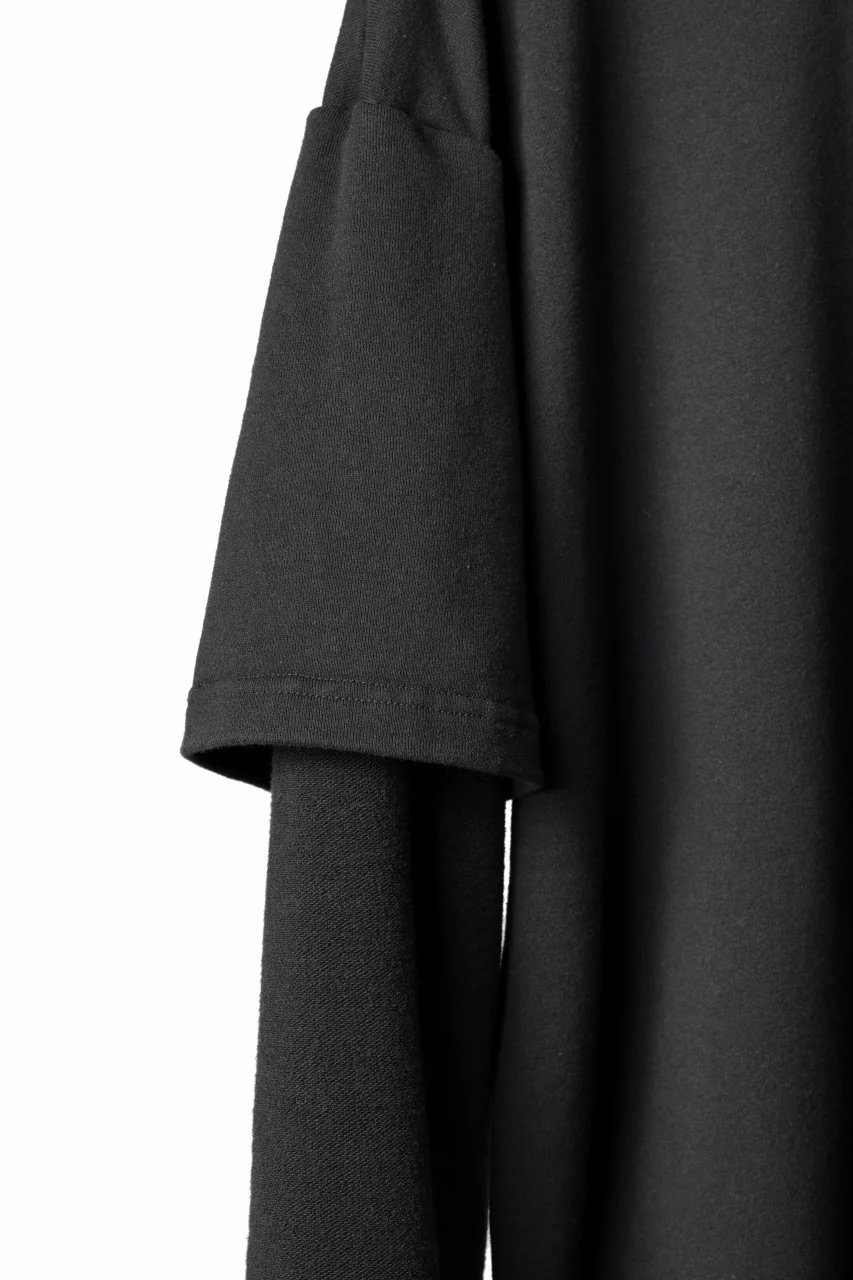 INDEPICT® × LOOM exclusive INVERSION TERRY LAYERED TOP (BLACK) - Image 9