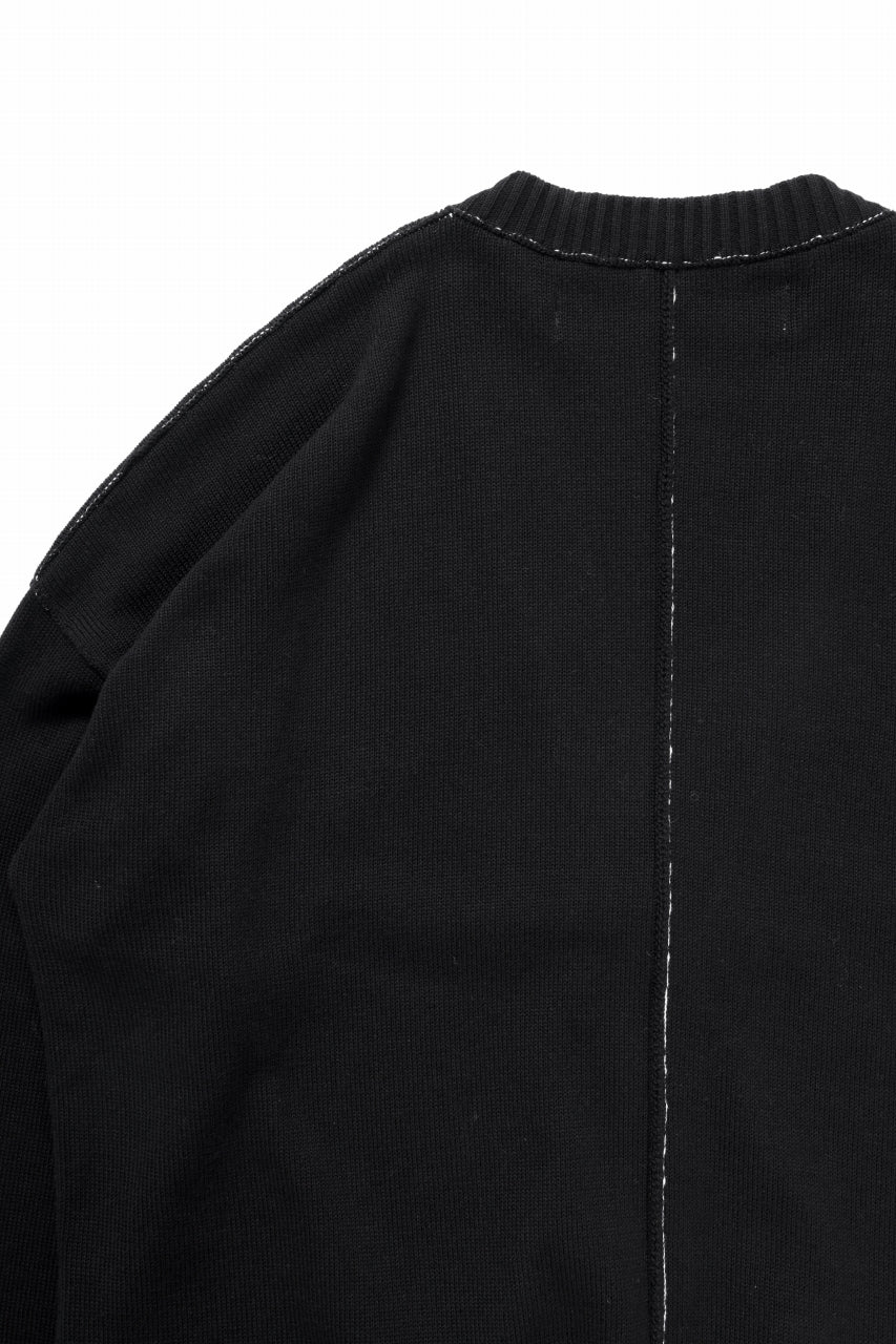ISABEL BENENATO Biological Knit Cardigan (BLACK) - Image 11
