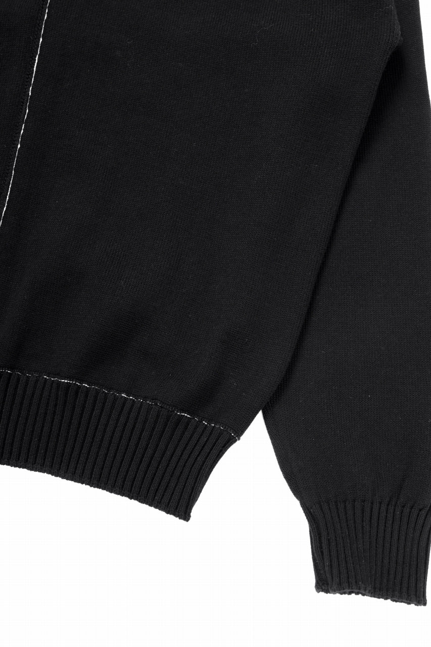 ISABEL BENENATO Biological Knit Cardigan (BLACK) - Image 12