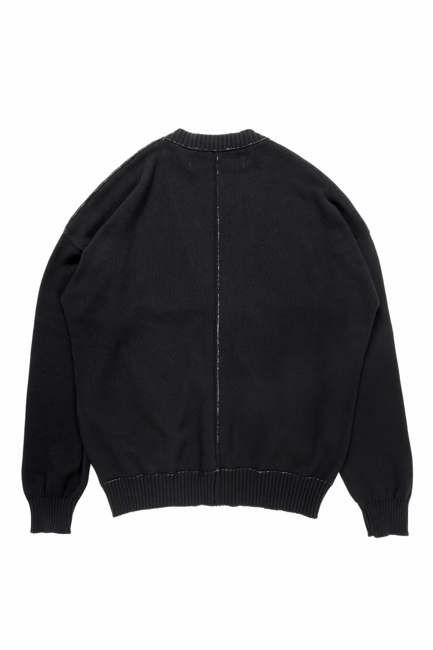 ISABEL BENENATO Biological Knit Cardigan (BLACK) - Image 3