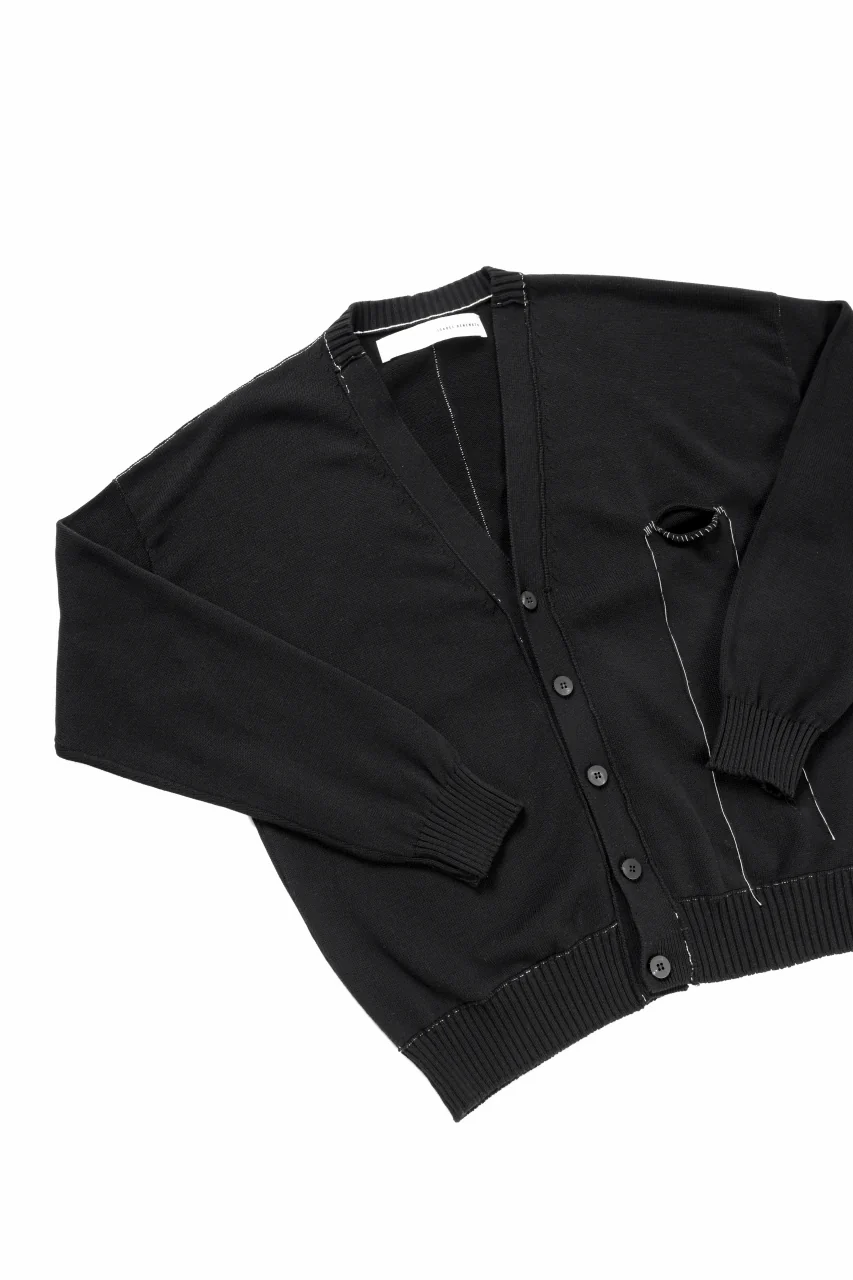 ISABEL BENENATO Biological Knit Cardigan (BLACK) - Image 5