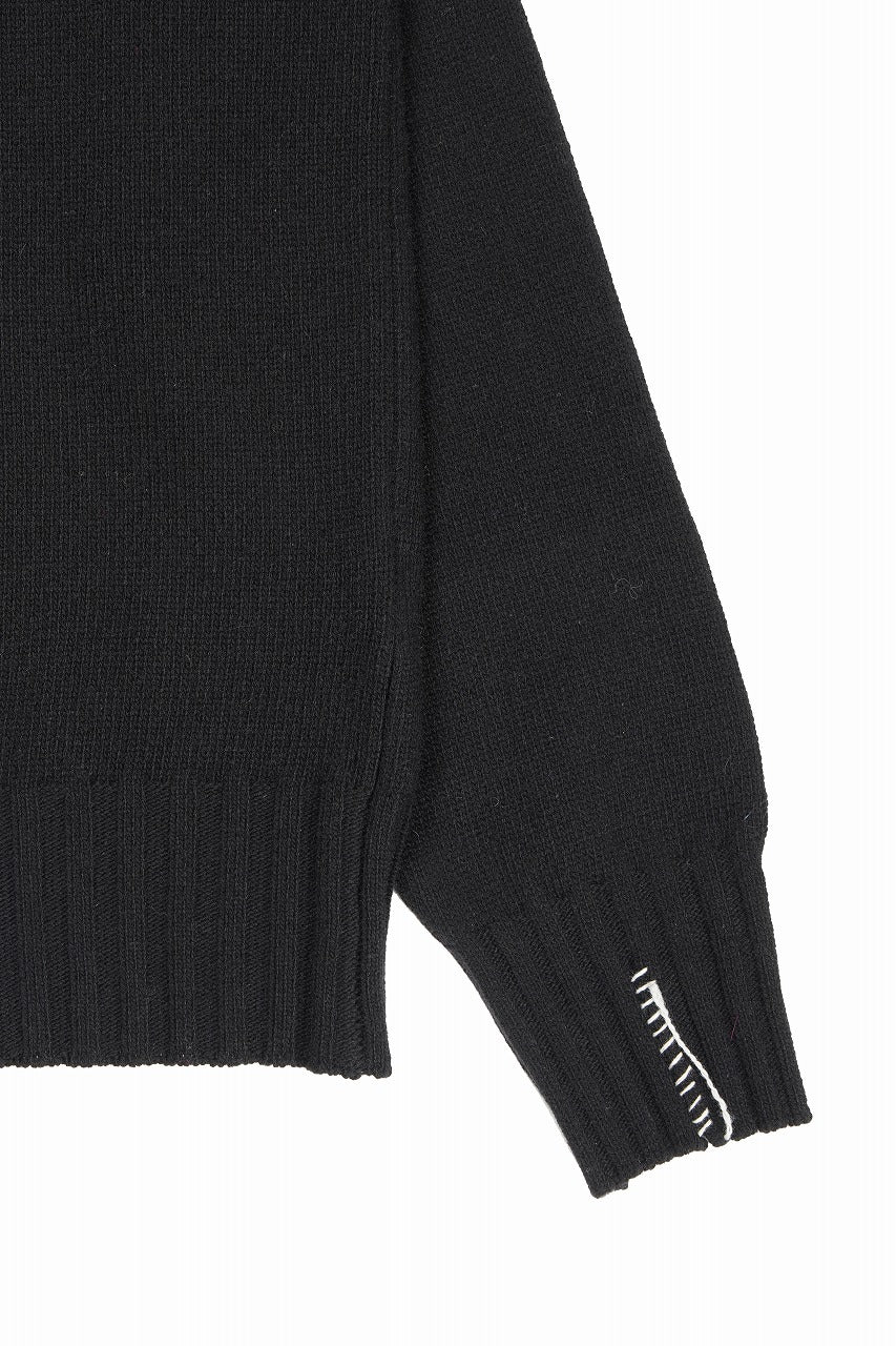 ISABEL BENENATO Cashmere Turtle Neck Sweater (BLACK) - Image 8