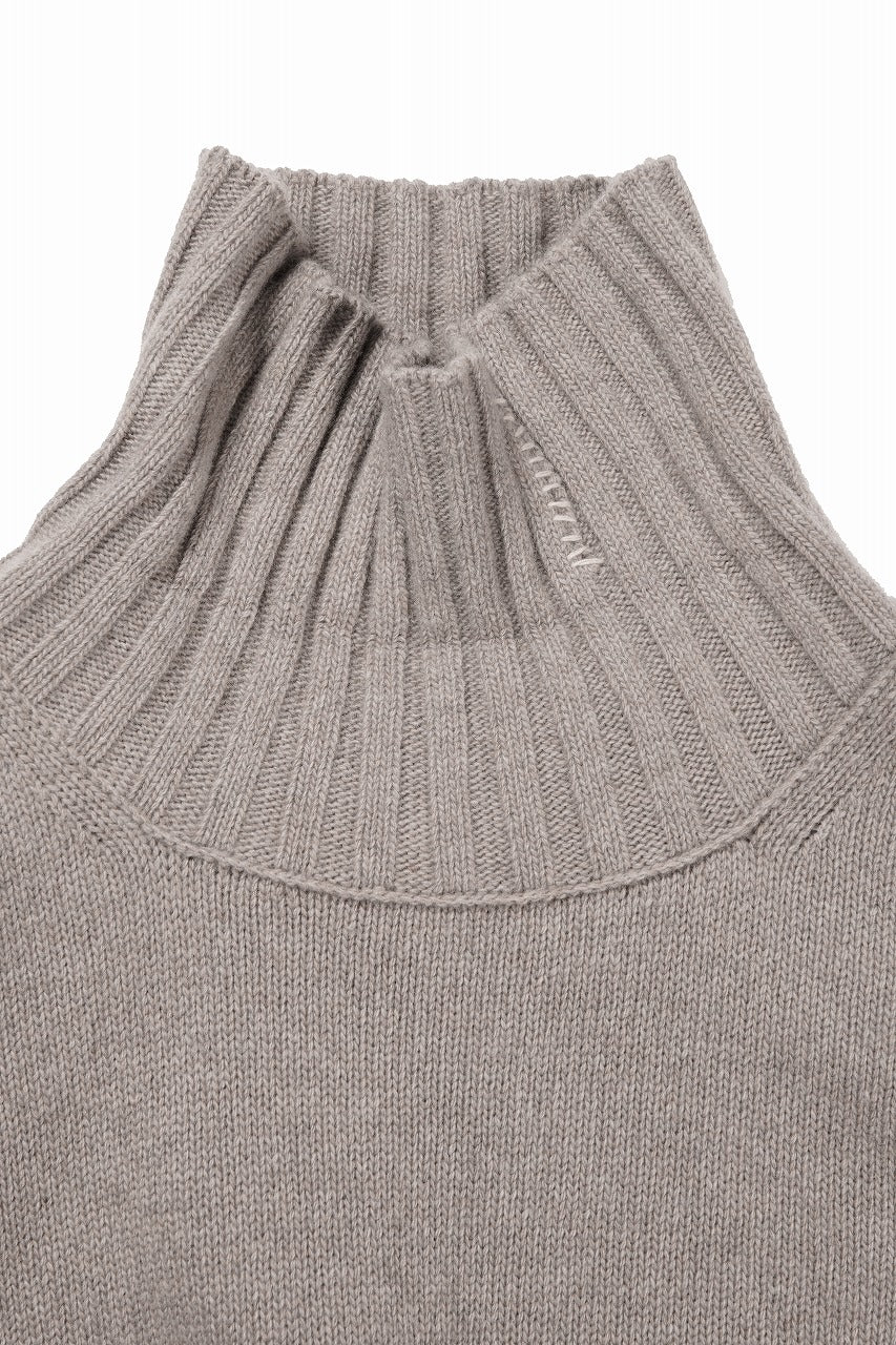 ISABEL BENENATO Cashmere Turtle Neck Sweater (PUMICE) - Image 10