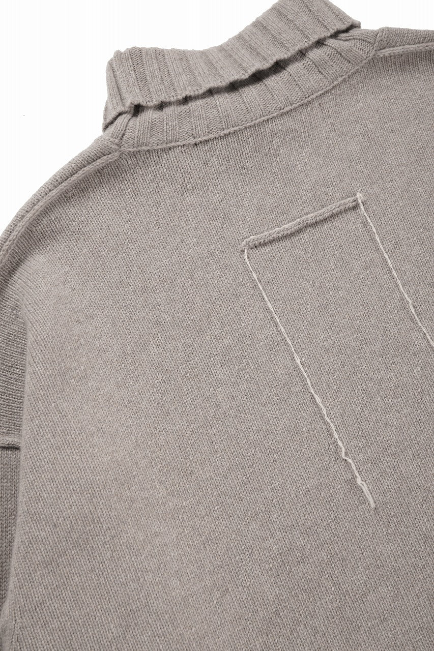 ISABEL BENENATO Cashmere Turtle Neck Sweater (PUMICE) - Image 14