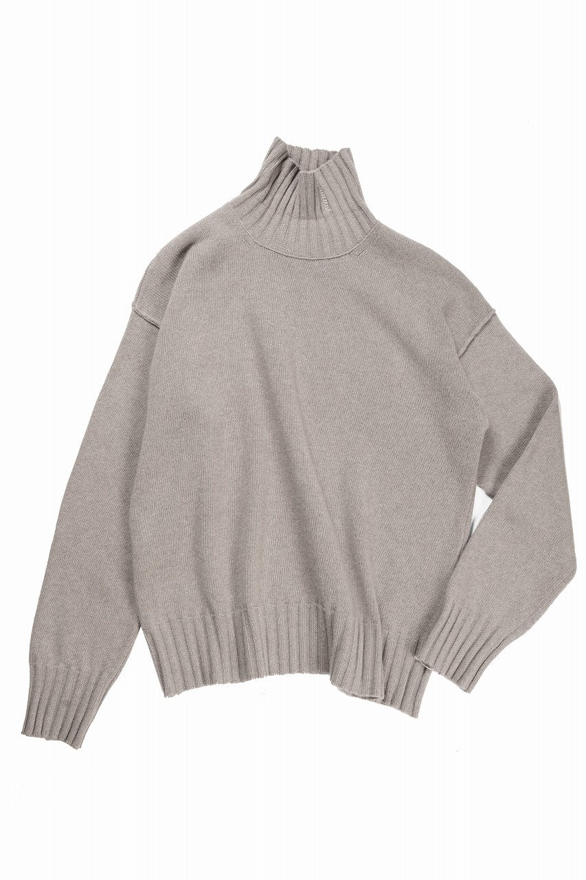 ISABEL BENENATO Cashmere Turtle Neck Sweater (PUMICE) - Image 5