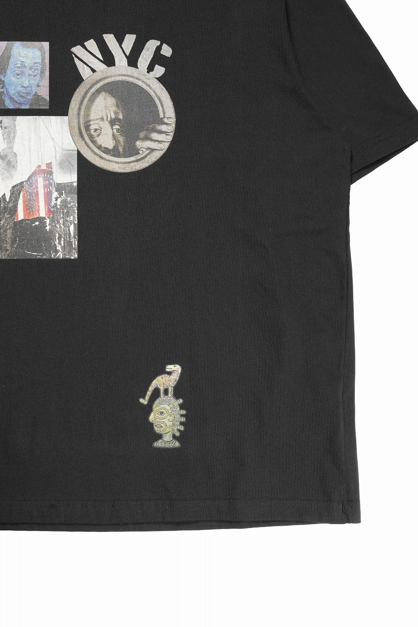 ISABEL BENENATO Comfort Size Print T-Shirt of Cotton Jersey (BLACK) - Image 6