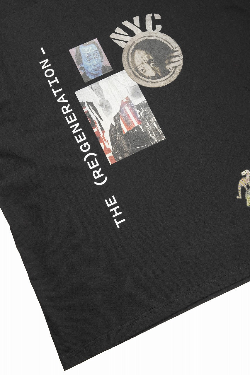 ISABEL BENENATO Comfort Size Print T-Shirt of Cotton Jersey (BLACK) - Image 7
