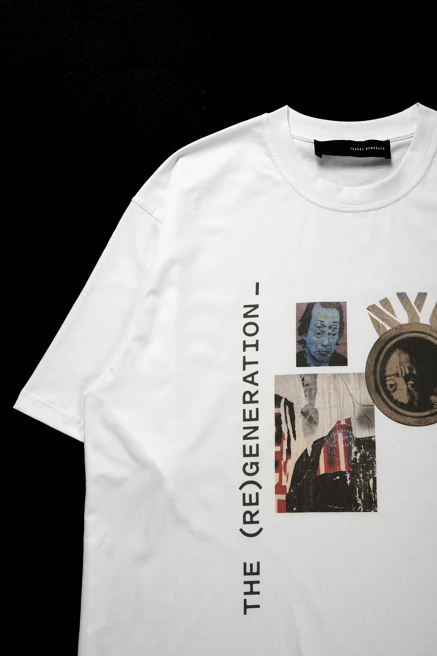 ISABEL BENENATO Comfort Size Print T-Shirt of Cotton Jersey (WHITE) - Image 4
