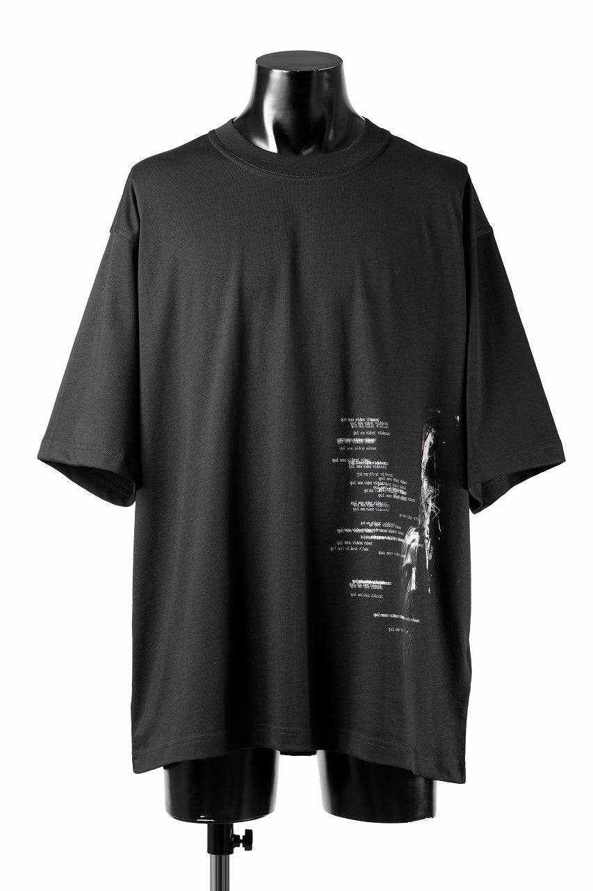 ISABEL BENENATO Cotton Jersey Printed T-shirt (BLACK)