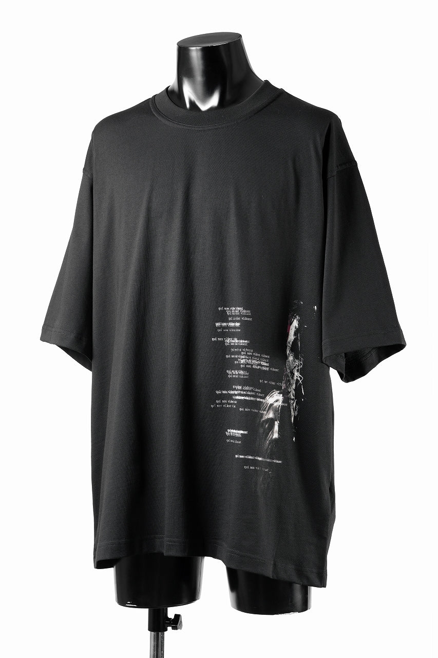 ISABEL BENENATO Cotton Jersey Printed T-shirt (BLACK) - Image 2