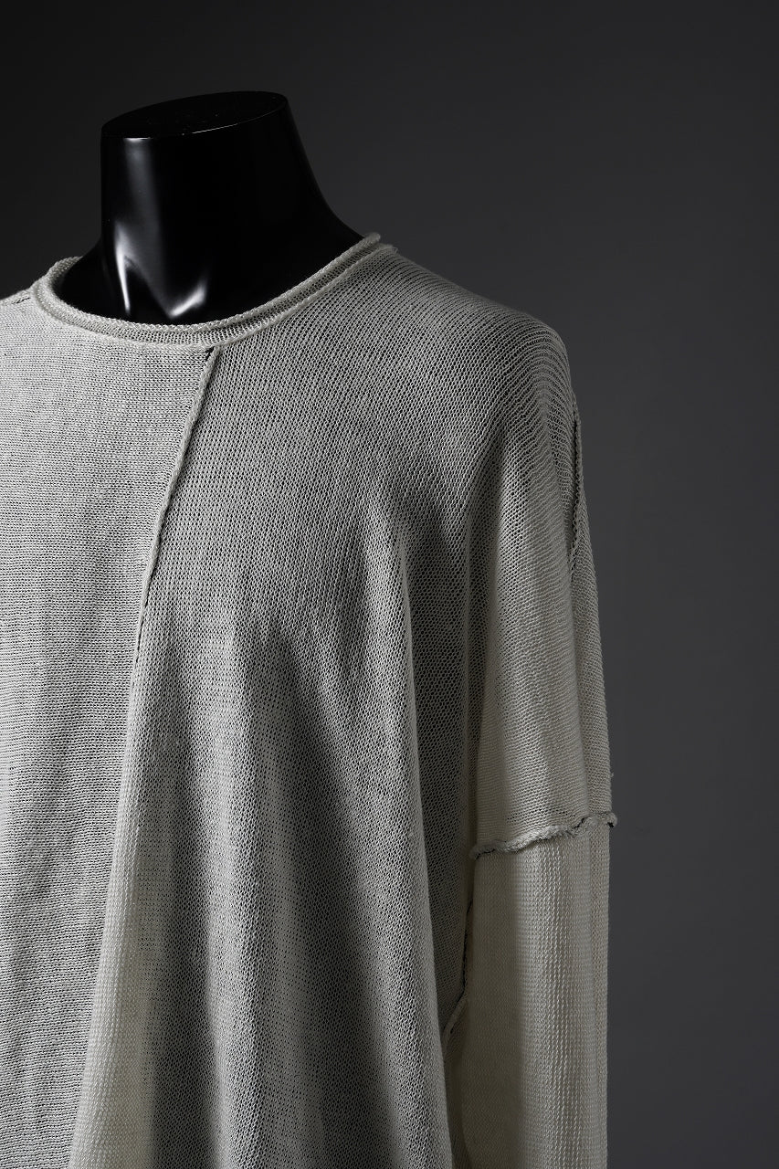 ISABEL BENENATO Linen Crew-Neck Sweater (WHITE) - Image 8